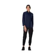 Chef Works BCWLZ005-NAV-XS Hartford Chef Coat, Women's, XSmall, Long Sleeve, Navy, Poly/Cotton 1 image