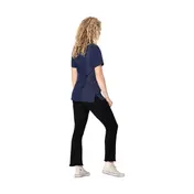 Chef Works BCWSZ006-NAV-XS Women's Navy Short Sleeve Chef Coat, 2XLarge, Poly/Cotton 2 image