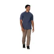 Chef Works CBN02-AFB-4XL Short Sleeve Chef Coat, 4XL, Air Force Blue, 62% Polyester/38% Cotton 1 image