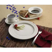 International Tableware NP-15 13oz. White China Bowl, 5-1/8" Dia., Ceramic, Microwave Safe - 1 Dozen 2 image