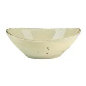 International Tableware SV-18-KH 24oz Oval Khaki China Bowl, 8" W x 5-7/8" D x 3" H, 1 Dozen 1 image