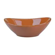 International Tableware SV-18-TE - Oval 24 oz 8" Bowl, Stoneware Terracotta, Microwave Safe - 1 Dozen 1 image