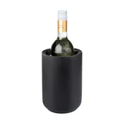 APS Germany APS 36099 - Wine Bucket Cooler, 1 Bottle, 4-3/4" Dia x 7 1/2" H, Black Base - 6/Case 1 image
