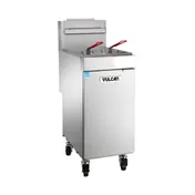 Vulcan 1VEG35M 15" Floor Model Natural Gas Full Pot Fryer, 40 Lbs - 70,000 BTU 1 image