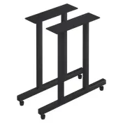 FLAT Tech CT7211 Steel ATT30 EQ Dining Height Table Base, 30" Pedestal, Supports 44x84" Table Tops 1 image