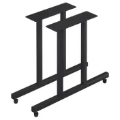 FLAT Tech CT7212 ATT30 EQ Dining Height Table Base, 36" Pedestal, Steel Structure, Hydraulic Stabilization 1 image