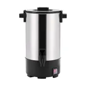 SYBO SR-CP40B Electric Coffee Percolator, 40‑Cup (6.4 L) Steel, Black, 120V, Lid, Faucet 1 image