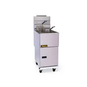 ANETS 40AV 15" Full Pot Floor Model Gas Fryer w/ 35 lbs Capacity, 2 Twin Baskets, Millivolt Control 7 image