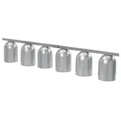 Nemco 6006-6 Heat Lamp, Single Row Suspension Bar, Chain Hung, 6 Bulb 1 image