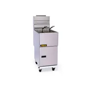 ANETS 70AV 19" Full Pot Floor Model Gas Fryer w/ 65 lbs Capacity, 2 Twin Baskets, Millivolt Control 10 image