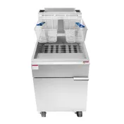 Atosa USA ATFS-75-LP Full Pot Floor Model Gas Fryer - Open Box w/ 75-lb Capacity, 5 Burners 2 image