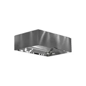 Accurex XBEW-192.00-S 16 FT Exhaust Only Wall Canopy Hood w/ Baffle Filter, Single Wall Front 1 image