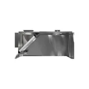 Accurex XBEW-192.00-S 16 FT Exhaust Only Wall Canopy Hood w/ Baffle Filter, Single Wall Front 5 image