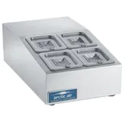 Arctic Air ACP4SQ 15" Compact Countertop Refrigerated Prep Rail, 4 Pan Capacity 1 image