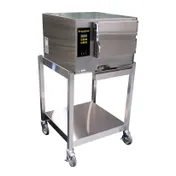 AccuTemp E32401E080 SGL 3 Pan Electric Boilerless Convection Steamer w/ Stand, Plumbed, 8 kW 1 image