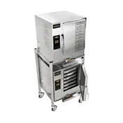 AccuTemp E64803E140 DBL 12 Pan Electric Boilerless Convection Steamer, (2) Stacked, Plumbed, 480V 1 image