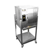 AccuTemp P61201E060 SGL 6 Pan LP Gas Boilerless Convection Steamer w/ Stand, Plumbed, 60.000 BTU 1 image