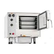 AccuTemp S34403D090 Steam'N'Hold 3 Pan Countertop Boilerless Convection Steamer, Vacuum Capable 1 image