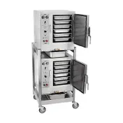 AccuTemp S62401D060 DBL 12 Pan Electric Boilerless Convection Steamer, (2) Stacked, Connectionless 1 image