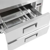 U-STAR USCB-52 51" 2 Drawers Refrigerated Chef Base w/ V-Edge Top, 9.9 cu. ft. 2 image