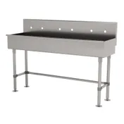 Advance Tabco 19-FM-60 60" Freestanding Multi-Station Hand Sink without Faucet - 16 gauge 1 image