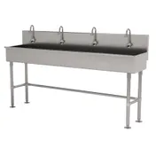 Advance Tabco 19-FM-80EF 80" Freestanding Hand Sink 1 image