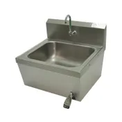 Advance Tabco 7-PS-78 25" Wall Mounted Hand Sink w/Hands Free Faucet & Single Knee Valve-18 gauge 1 image