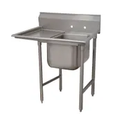 Advance Tabco 93-81-20-36L 62" One Compartment Sink, 20"W x 28"L Bowl With Left-Hand Drainboards 1 image