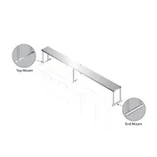 Advance Tabco CU-18-48 Overshelf, Single, 48"W X 18"D, 18/430 Stainless Steel 1 image