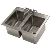 Advance Tabco DI-2-10-EC-X Special Value Drop-In Sink, 2-Compartment 1 image