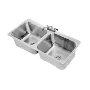 Advance Tabco DI-2-2012 Drop-In Sink, 2-Compartment 1 image
