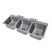 Advance Tabco DI-3-1410 Drop-In Sink, 3-Compartment 1 image