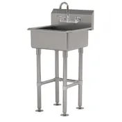Advance Tabco FC-FM-2721-F 27" Freestanding Hand Sink with Faucet - 16 gauge 1 image