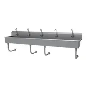 Advance Tabco FC-WM-100EF 100" Wall Mounted Hand Sink 1 image