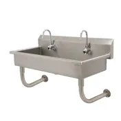 Advance Tabco FC-WM-40EF 40" Wall Mounted Multi-Station Hand Sink with e-Faucet - 16 gauge 1 image