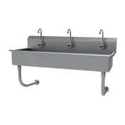 Advance Tabco FC-WM-60EF 60" Wall Mounted Multi-Station Hand Sink with e-Faucet - 16 gauge 1 image