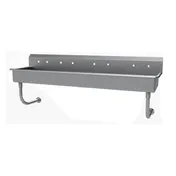 Advance Tabco FC-WM-80-ADA 80" Wall Mounted Multi-Station Hand Sink without Faucet - 16 gauge 1 image