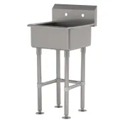 Advance Tabco FS-FM-2219 23" Freestanding Hand Sink without Faucet - 14 gauge 1 image
