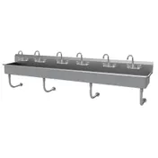 Advance Tabco FS-WM-120-F 120" Wall Mounted Hand Sink 1 image