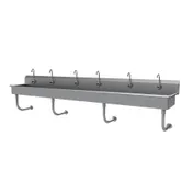 Advance Tabco FS-WM-120EFADA 120" Wall Mounted Hand Sink 1 image