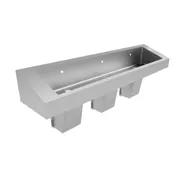 Advance Tabco HSS-ADA-3 Wall Mounted Hand Sink without Faucet - 16 gauge / 3 Splashes 1 image