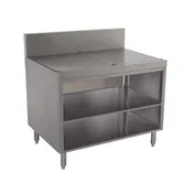 Advance Tabco PRSCO-19-48-M Prestige Underbar Drainboard Cabinet, Open Front 1 image