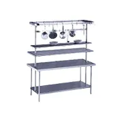 Advance Tabco PT-15-48 Overshelf, Table Mounted, Single, 48"W X 15"D 1 image