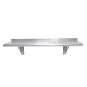 Advance Tabco WS-12-72-16 16 Gauge Satin Stainless Steel Wall Mounted Shelf - 72" x 12" 1 image