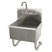 Advance Tabco WSS-16-25-F 22" Wall Mounted Hand Sink with Wrist Faucet - 16 gauge 1 image
