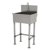 Advance Tabco WSS-16-25EF-FM 22" Freestanding Hand Sink with e-Faucet - 16 gauge 1 image