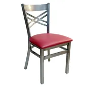 AAA Furniture Wholesale 310/CLEAR COAT GR4 Indoor Side Chair with Upholstered Seat 1 image