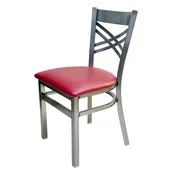 AAA Furniture Wholesale 310/CLEAR COAT GR5 Indoor Side Chair with Upholstered Seat 1 image