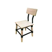 AAA Furniture Wholesale 321/WW Indoor Side Chair with Wooden Back & Seat 1 image