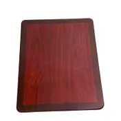AAA Furniture Wholesale RMWT3048 Rectangle Resin Table Top, 30" x 48", Mahogany Finish Inlay, Walnut Edge 1 image